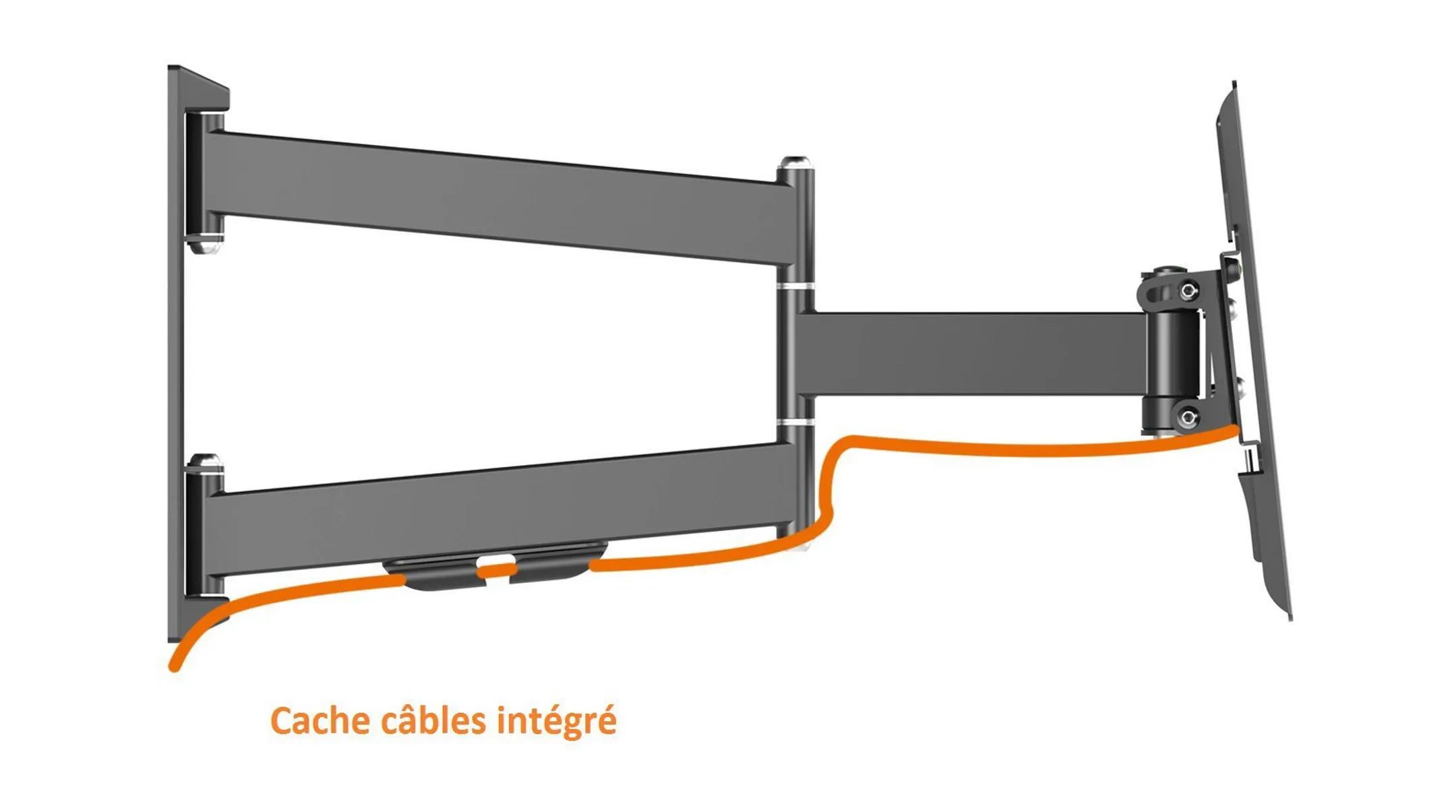 ESSENTIEL-B Wandhalterung TV Mouv'TV 19-28'' Schwarz image