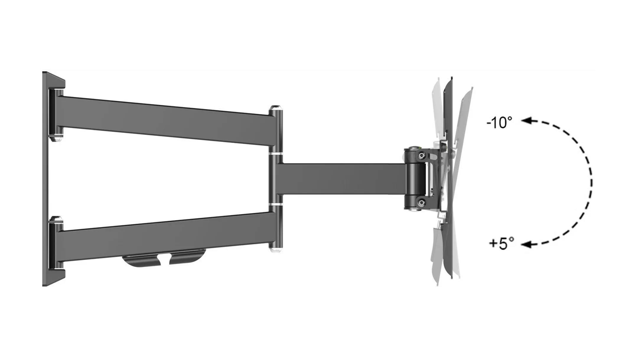 ESSENTIEL-B Wandhalterung TV Mouv'TV 19-28'' Schwarz image