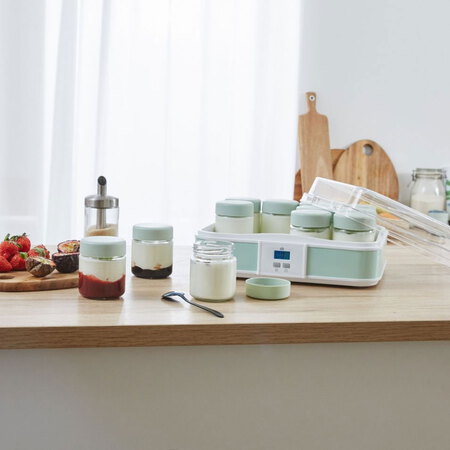 ESSENTIEL-B Yaourtière EYM4 12 pots + bac fromage blanc
