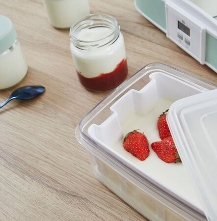 ESSENTIEL-B Yaourtière EYM4 12 pots + bac fromage blanc