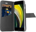 Adeqwat Étui portefeuille en cuir pour iPhone SE (2020) - Noir
