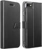 Adeqwat Étui portefeuille en cuir pour iPhone SE (2020) - Noir
