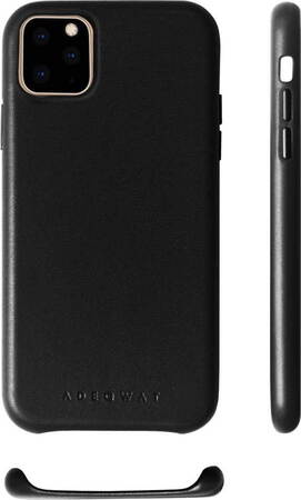 Adeqwat Coque en cuir pour iPhone 11 Pro Max - Noir
