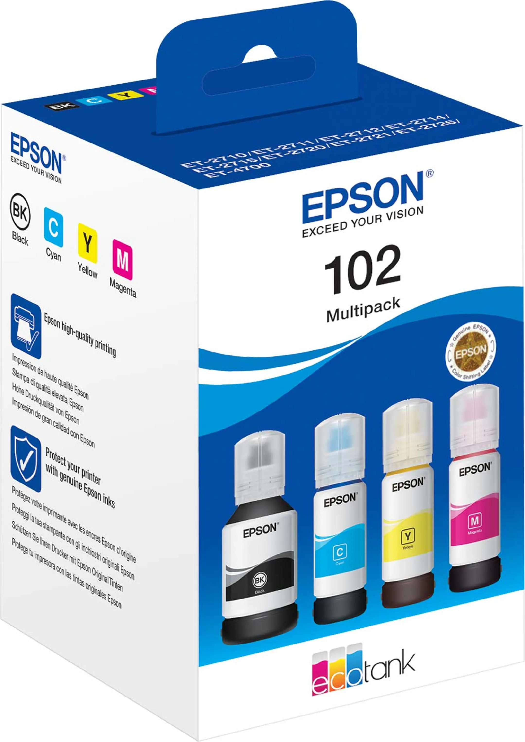 Epson Ink bottle EcoTank 102 Multipack image