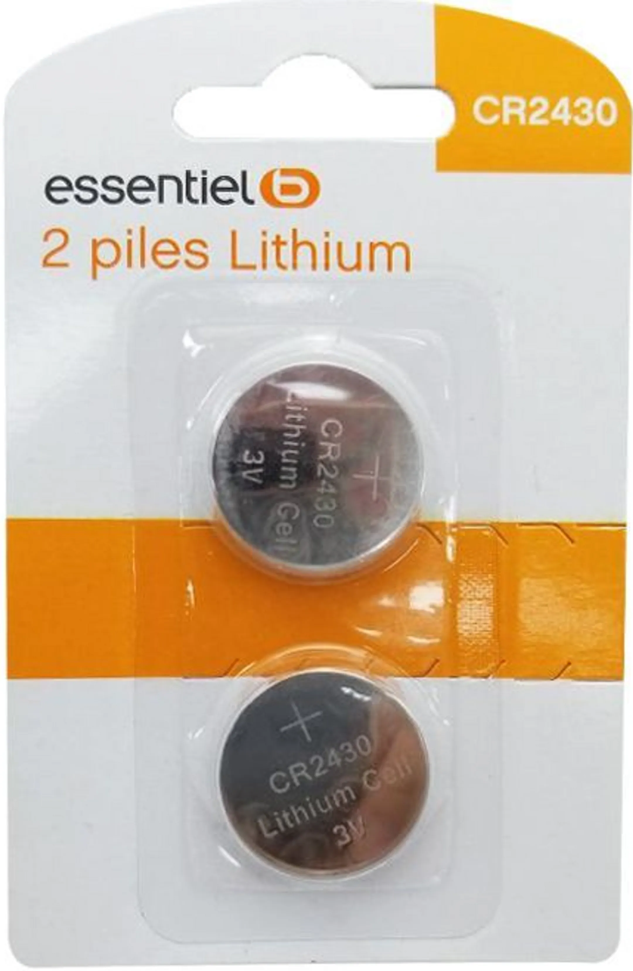ESSENTIEL-B Pile CR2430 X 2 -3V image