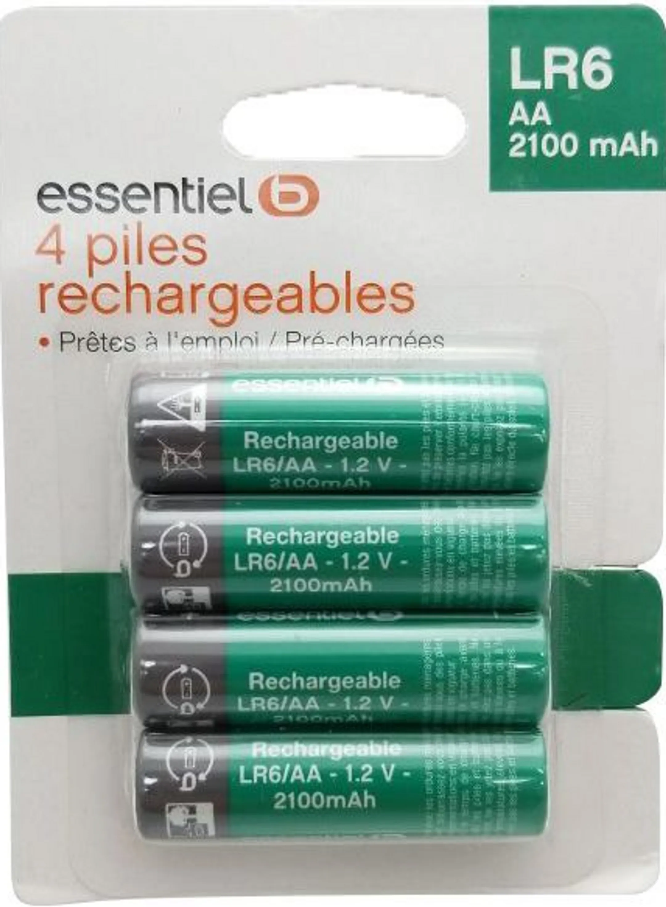 Pile 4xAA LR6 2100mAh