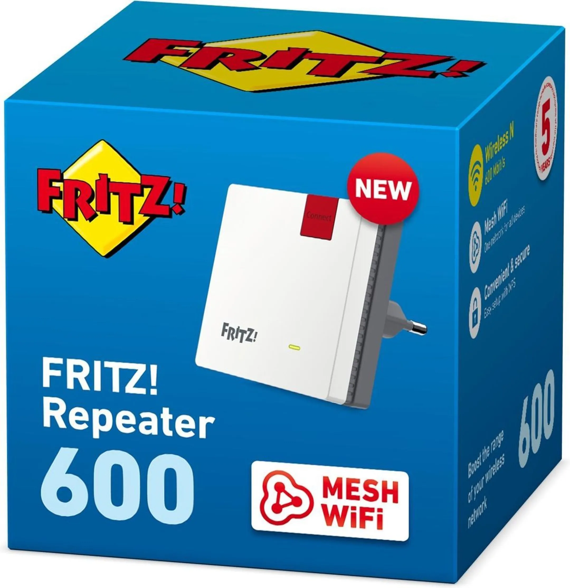 AVM FRITZ Wi-Fi-Repeater FRITZ!Repeater 600 image