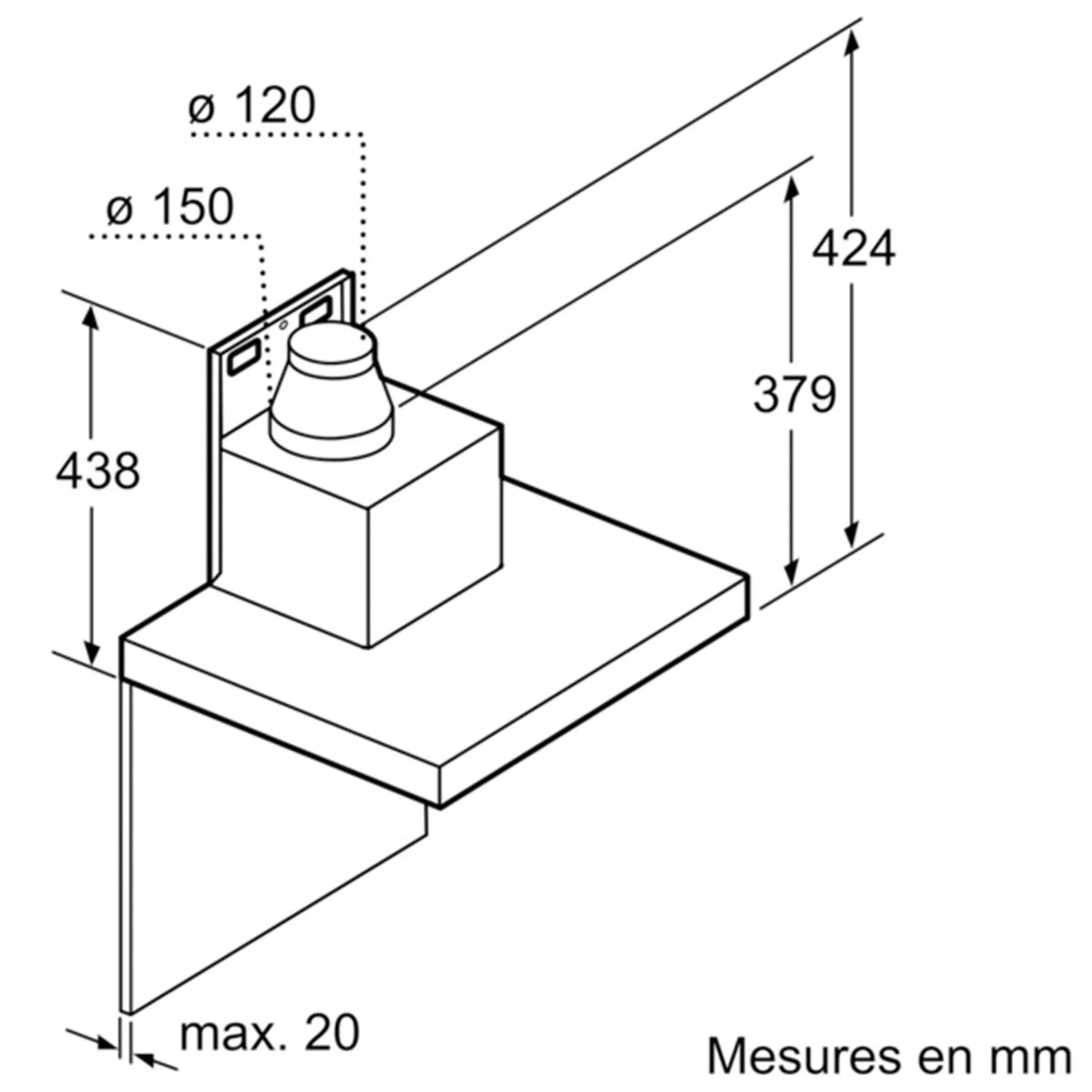 Siemens Dekorative Wandhaube iQ500 - LC97BIP50 image