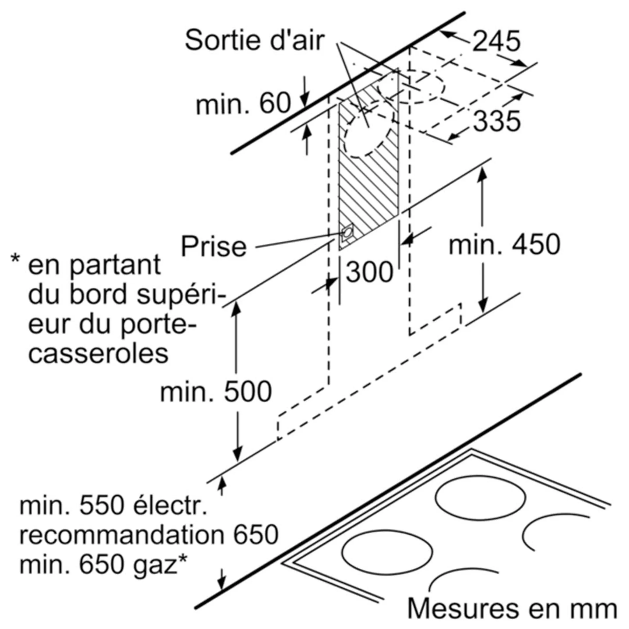 Siemens Dekorative Wandhaube iQ500 - LC97BIP50 image