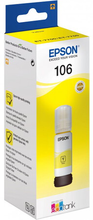 Epson Bouteille d'encre 106 EcoTank Yellow - 70 ml.