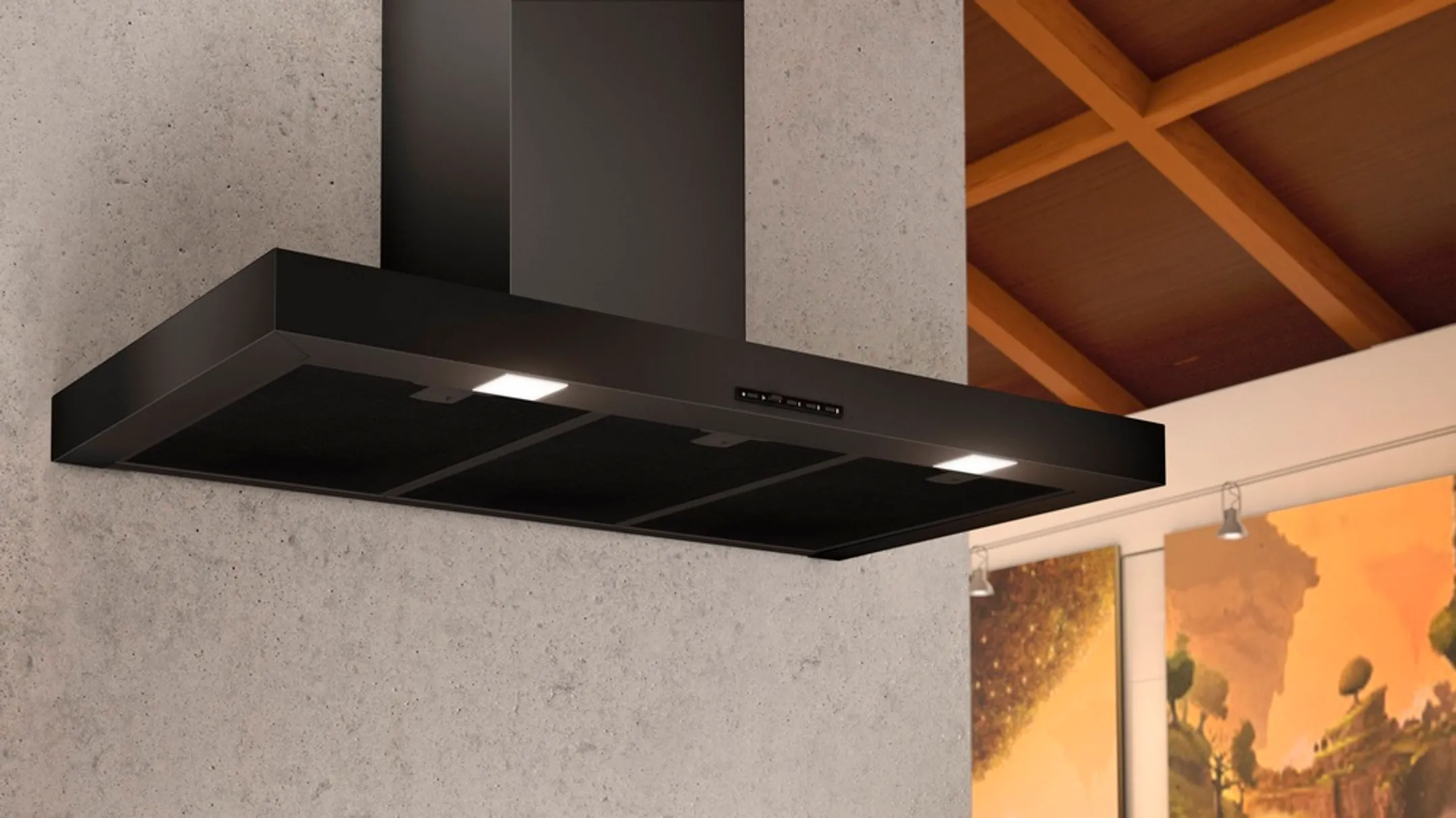 Airforce Hotte décorative F53 F5390S4TOTALBK - Noir image