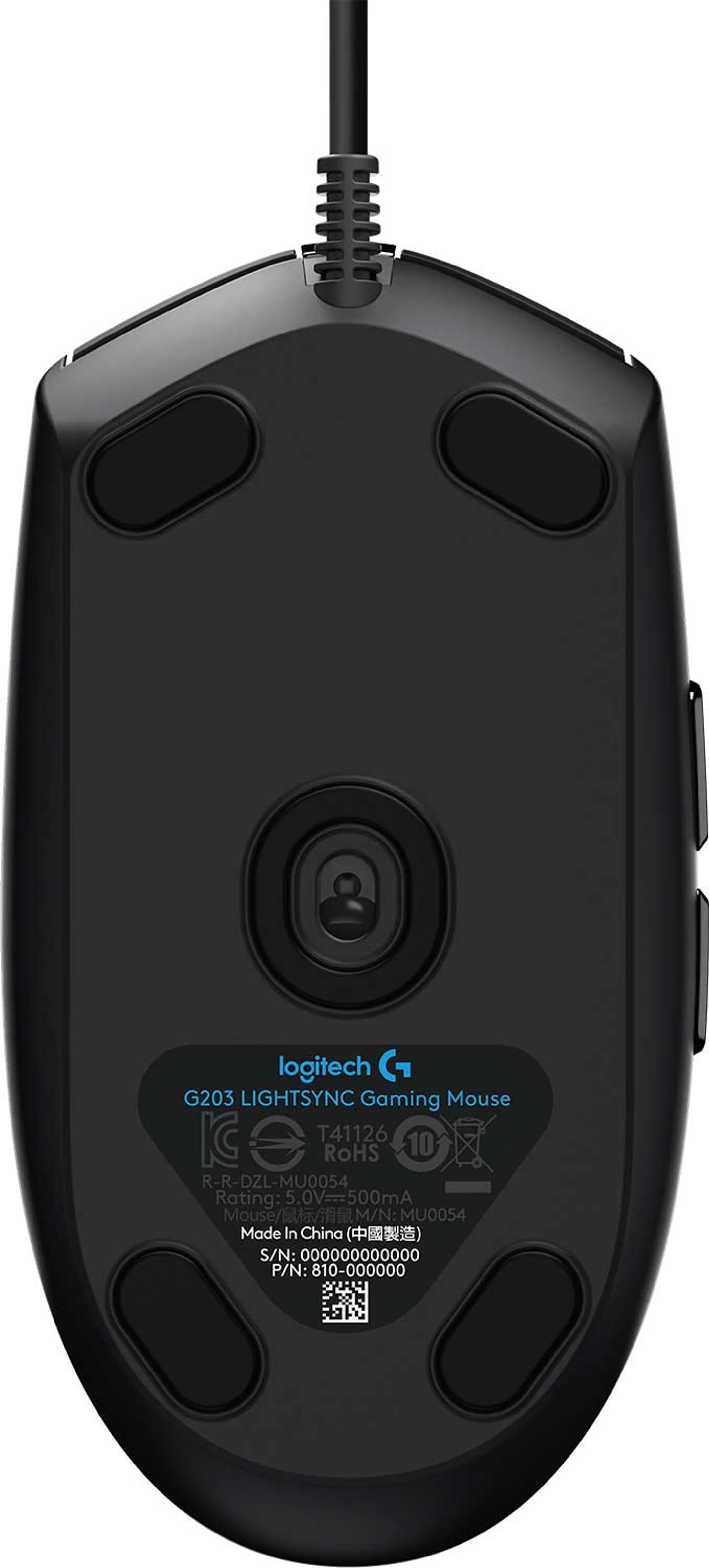 Logitech G Gaming Mouse G203 Lightsync - Black image