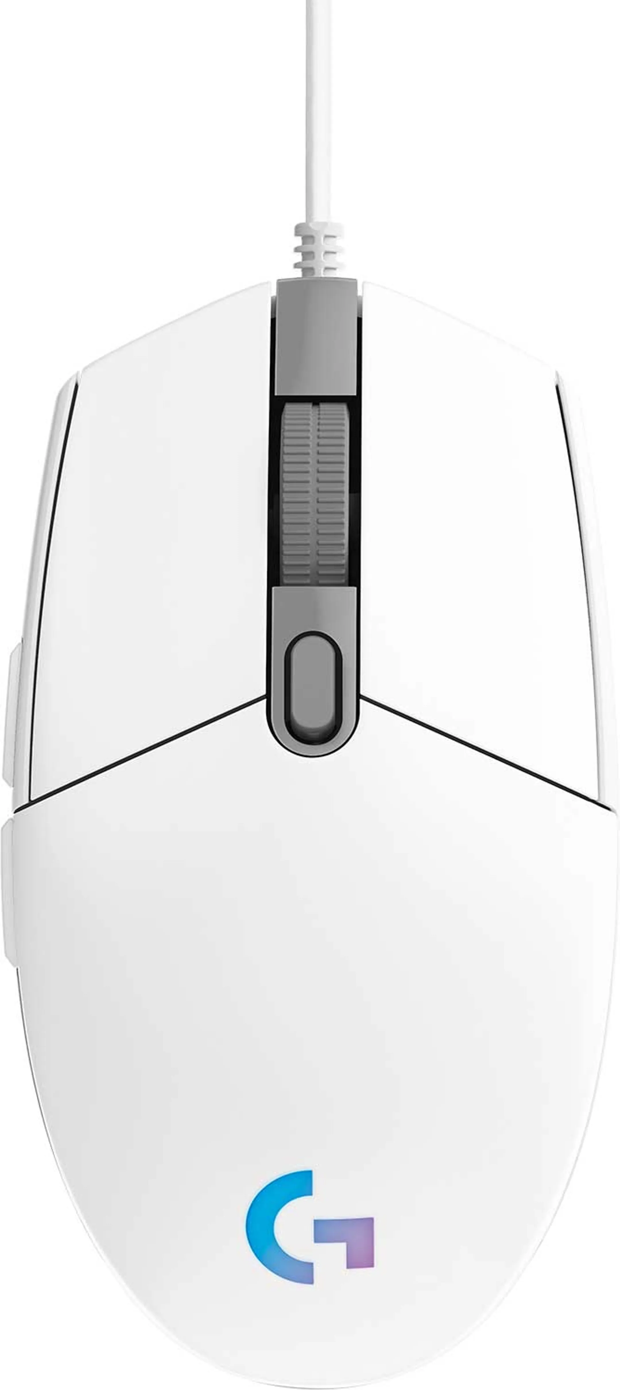 Logitech G Gaming Mouse G203 Lightsync - White image