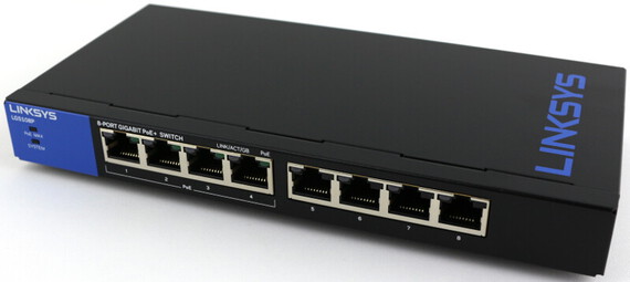Linksys Switch PoE 8 ports Gigabit Business LGS108P