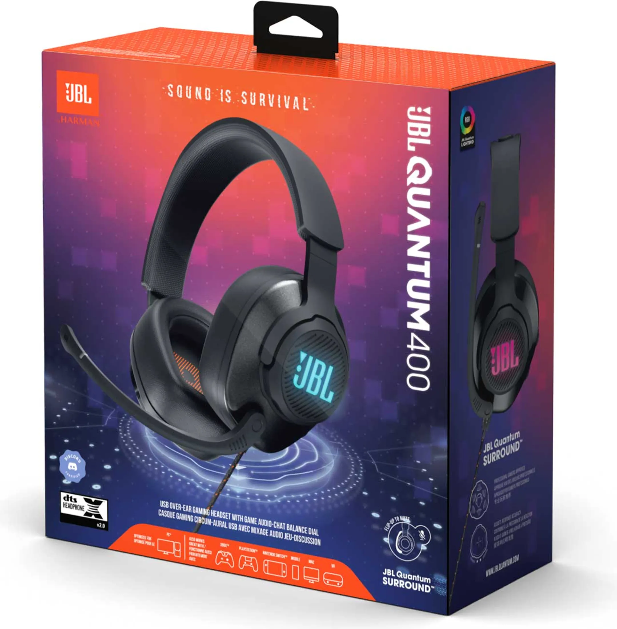 JBL Gaming Headset Quantum 400 - Black image