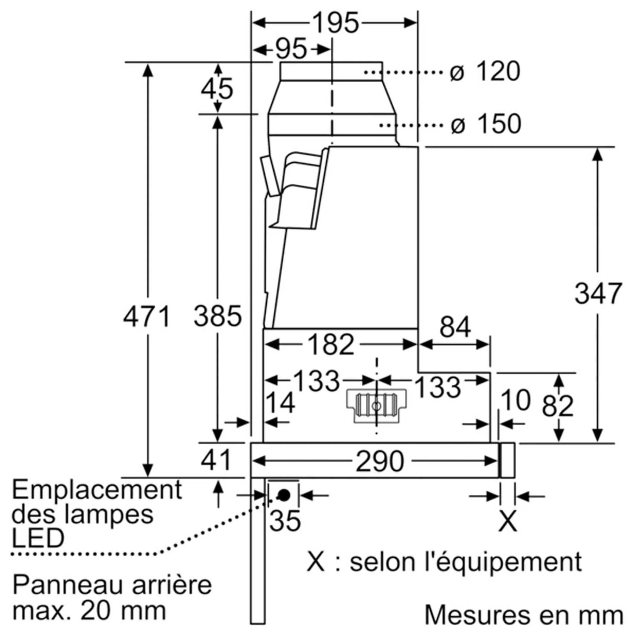 Siemens Hotte téléscopique iQ500 LI97RA561 image