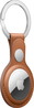 Apple AirTag Leather Key Ring - Saddle Brown