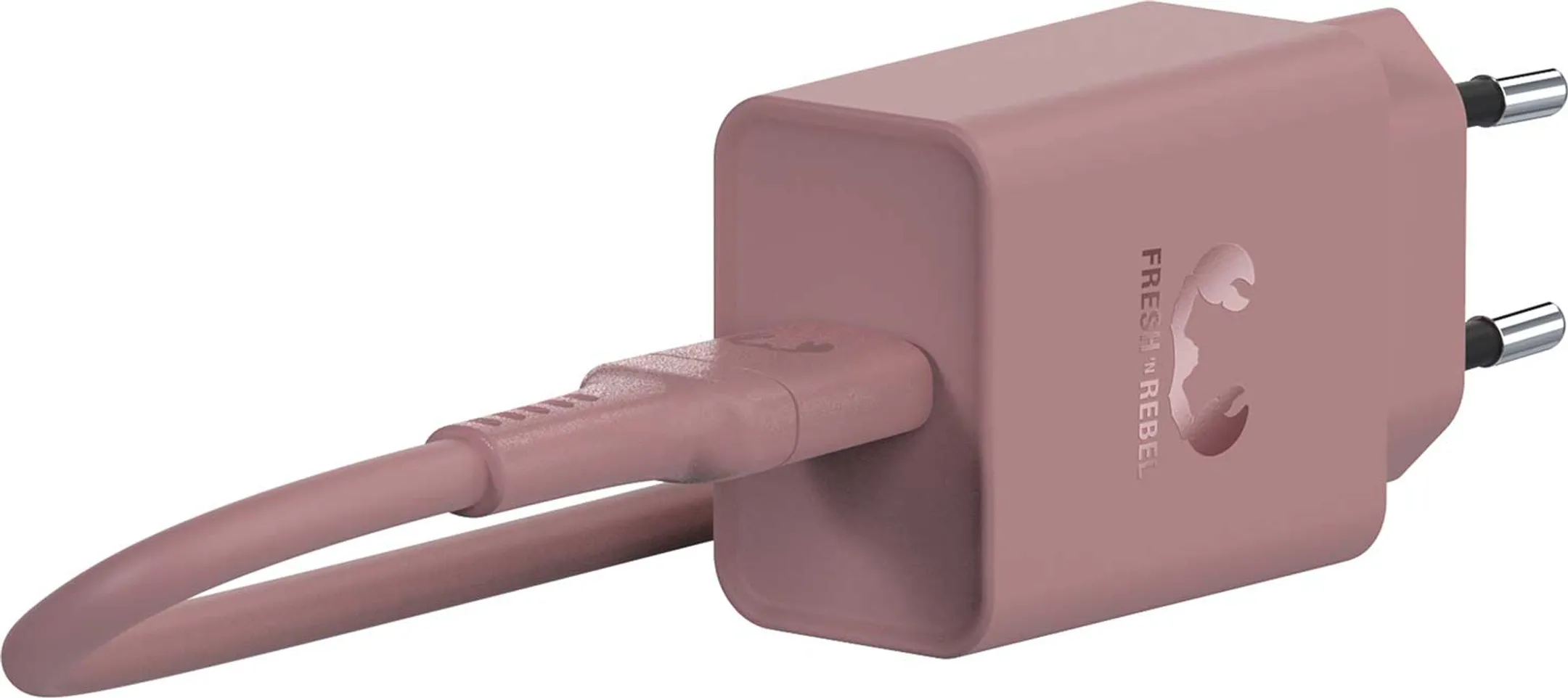 Fresh 'n Rebel Base Duo Wireless charger - 30 W - Dusty Pink image