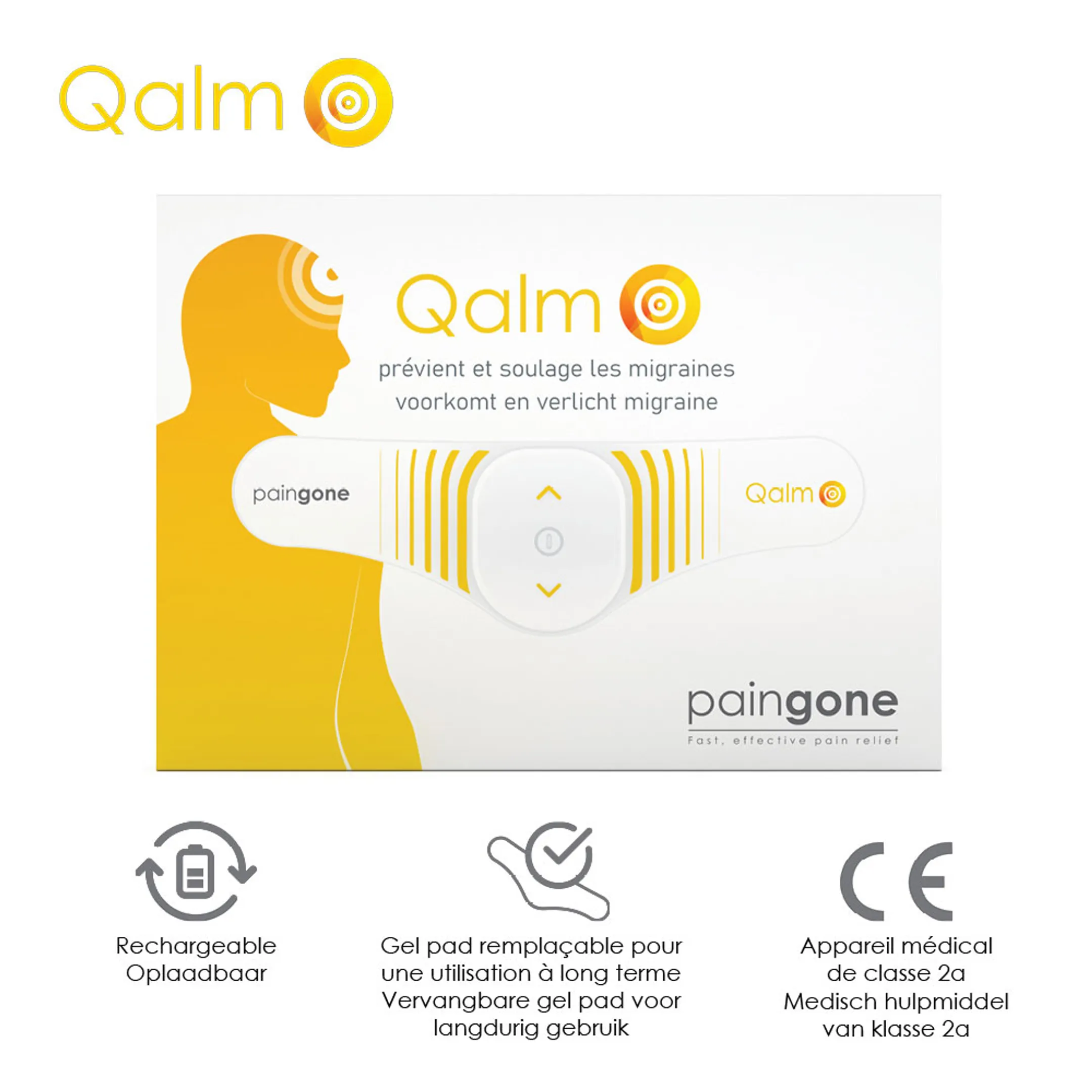 Paingone Paingone Qalm - prevents and relieves migraines image