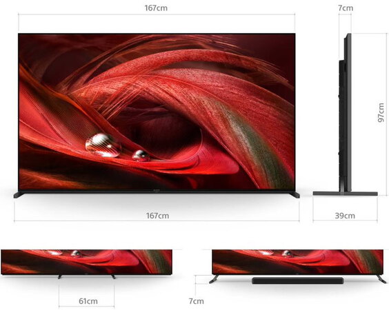 Sony TV BRAVIA  XR-85X95J 4K Full Array LED (2021) - 85 pouces