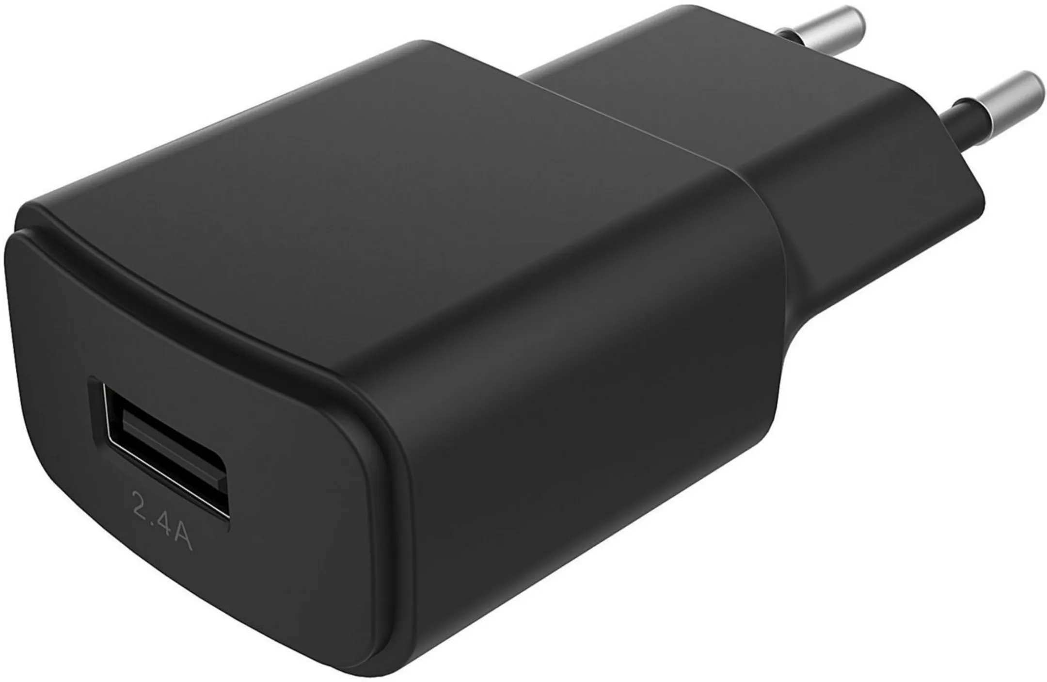 Chargeur secteur USB A 2,4 A - Noir
