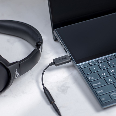 Asus Asus AI Noise-Canceling Mic Adapter, USB-C to 3.5mm avec DAC