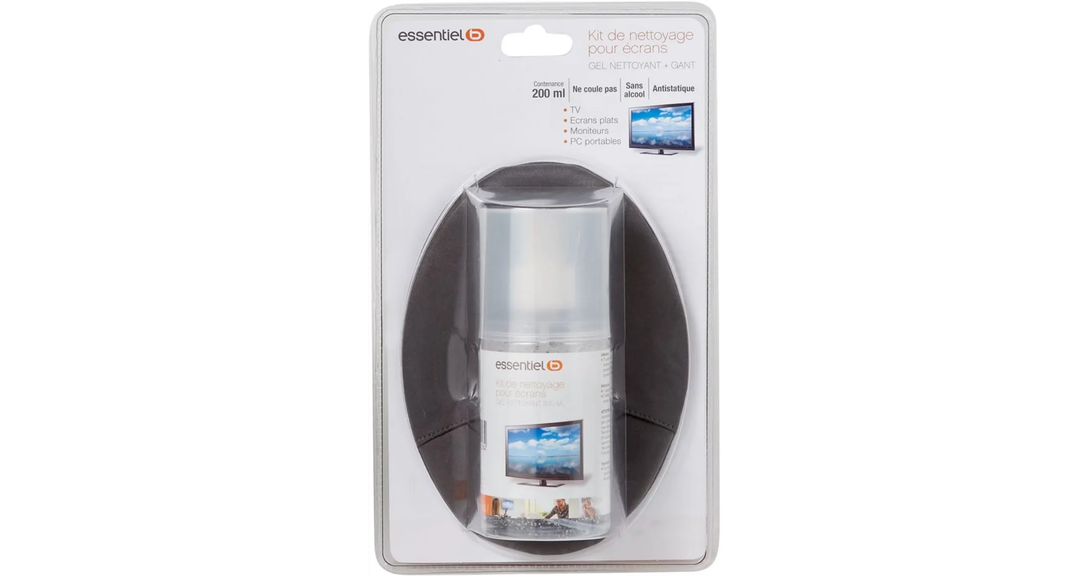 Kit de nettoyage gel 200ml+gant