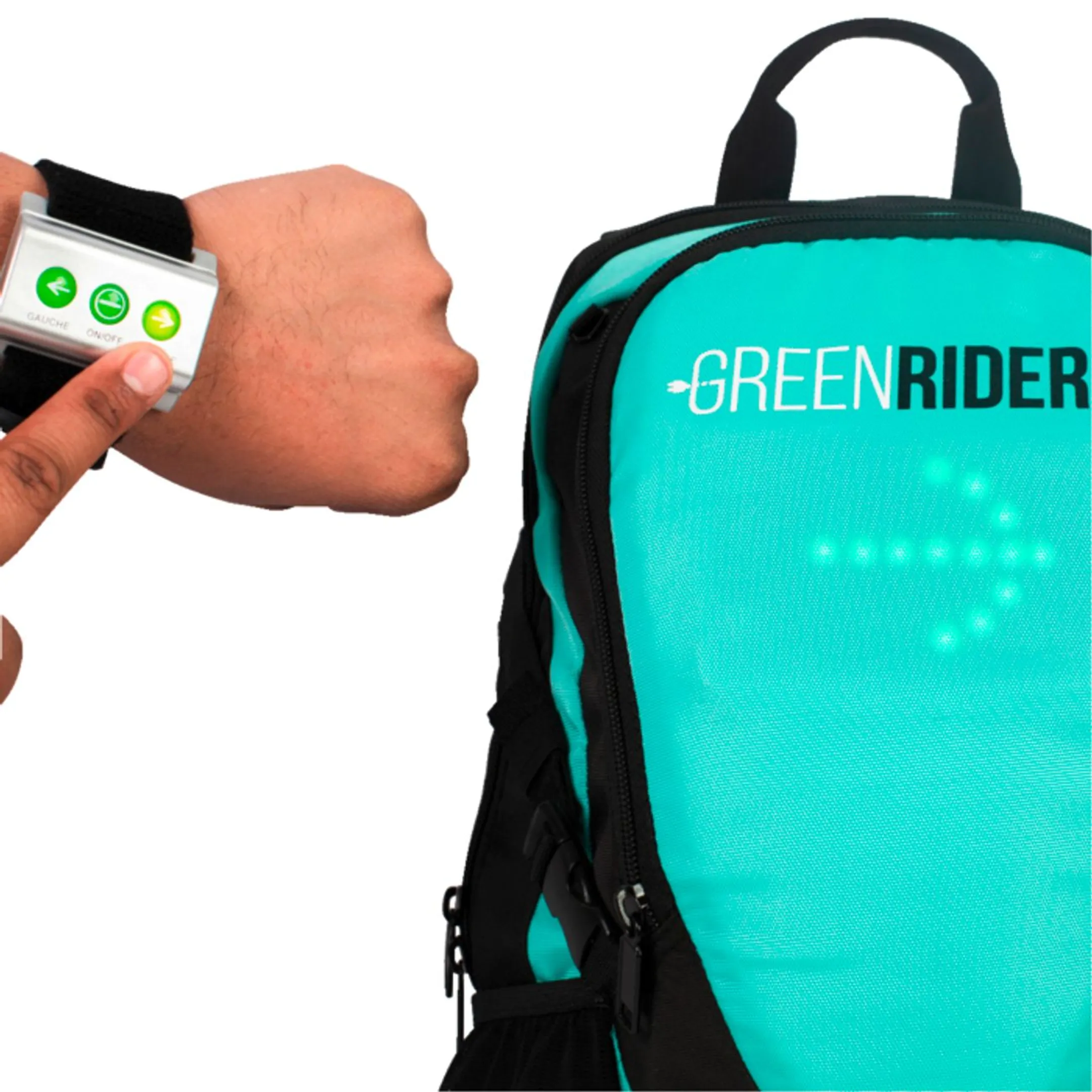 GREENRIDERS Flashing backpack image