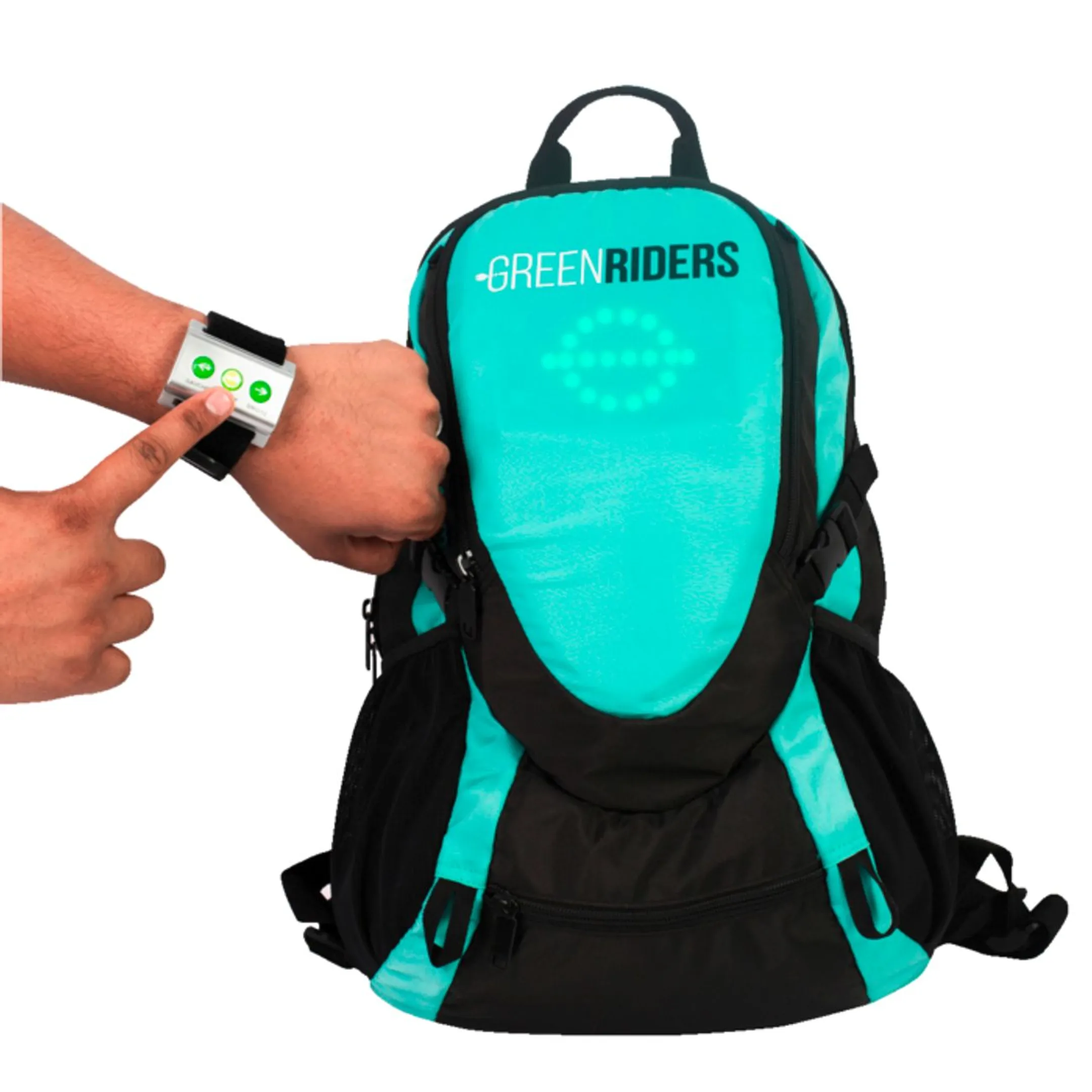 GREENRIDERS Flashing backpack image