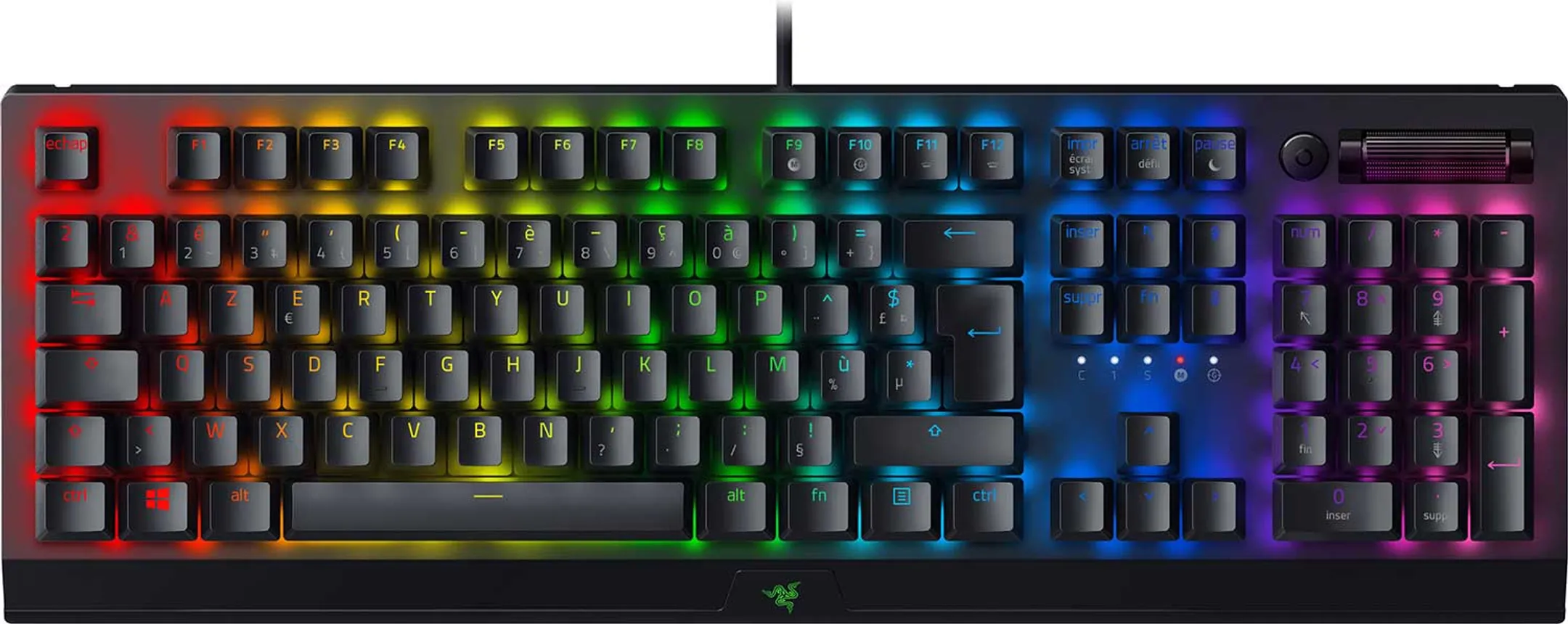 BlackWidow V3 Gaming Keyboard - Green Switch - AZERTY (FR) - Black