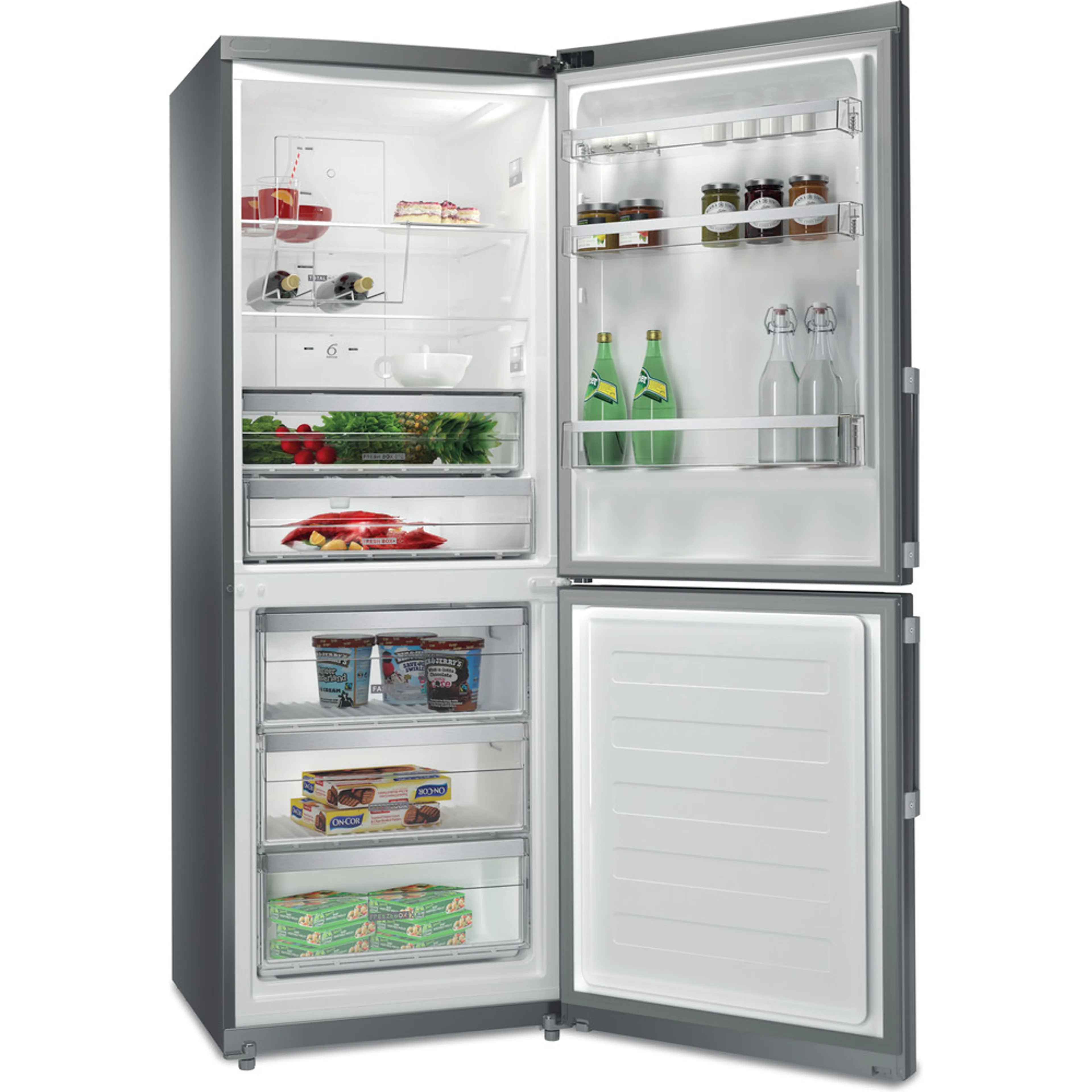 Whirlpool Combi Fridge Freezer WB70E 973 X FreshBox image