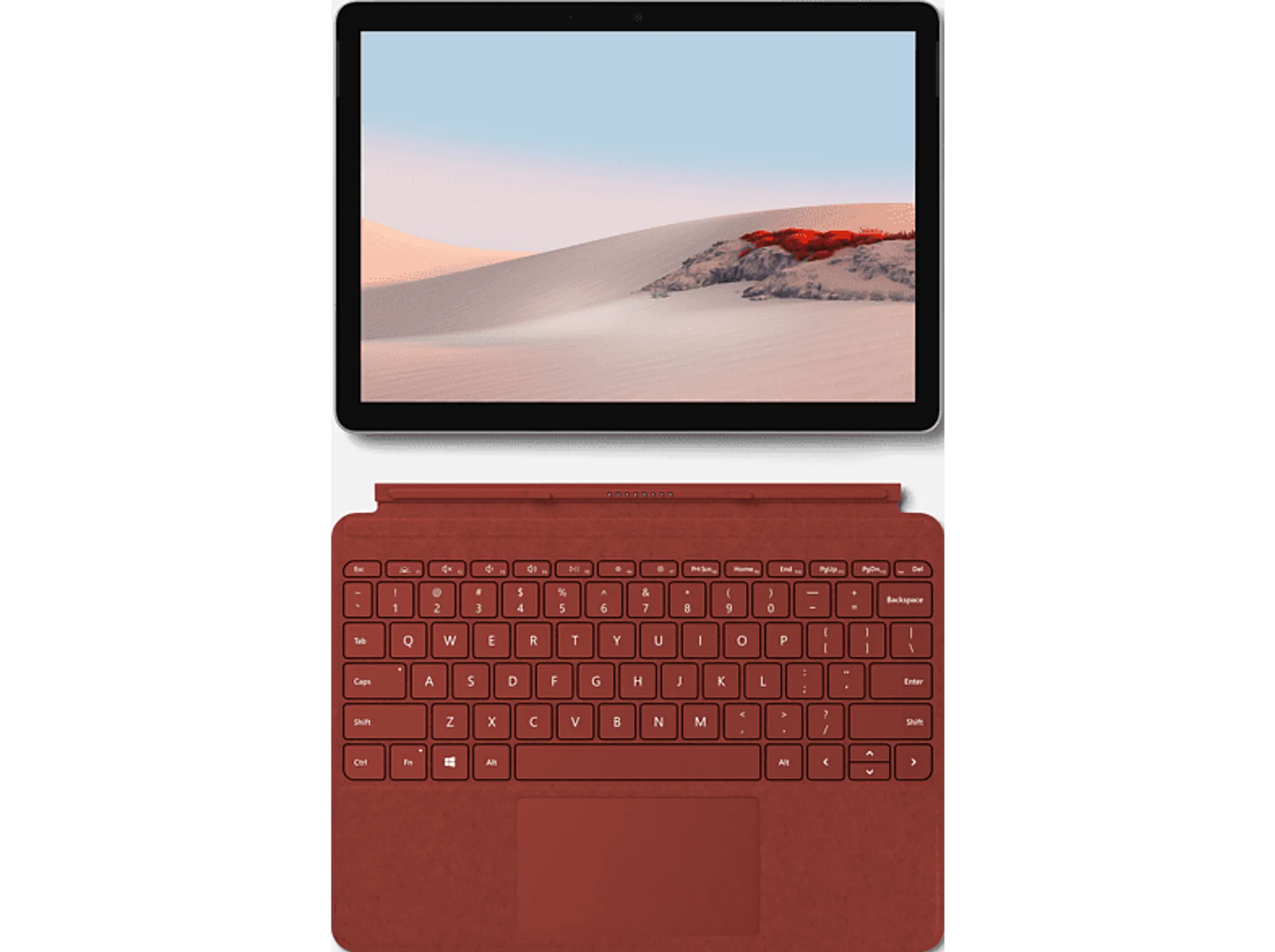 Microsoft Surface Go Type Cover AZERTY - Red coquelicot (KCS-00089) image
