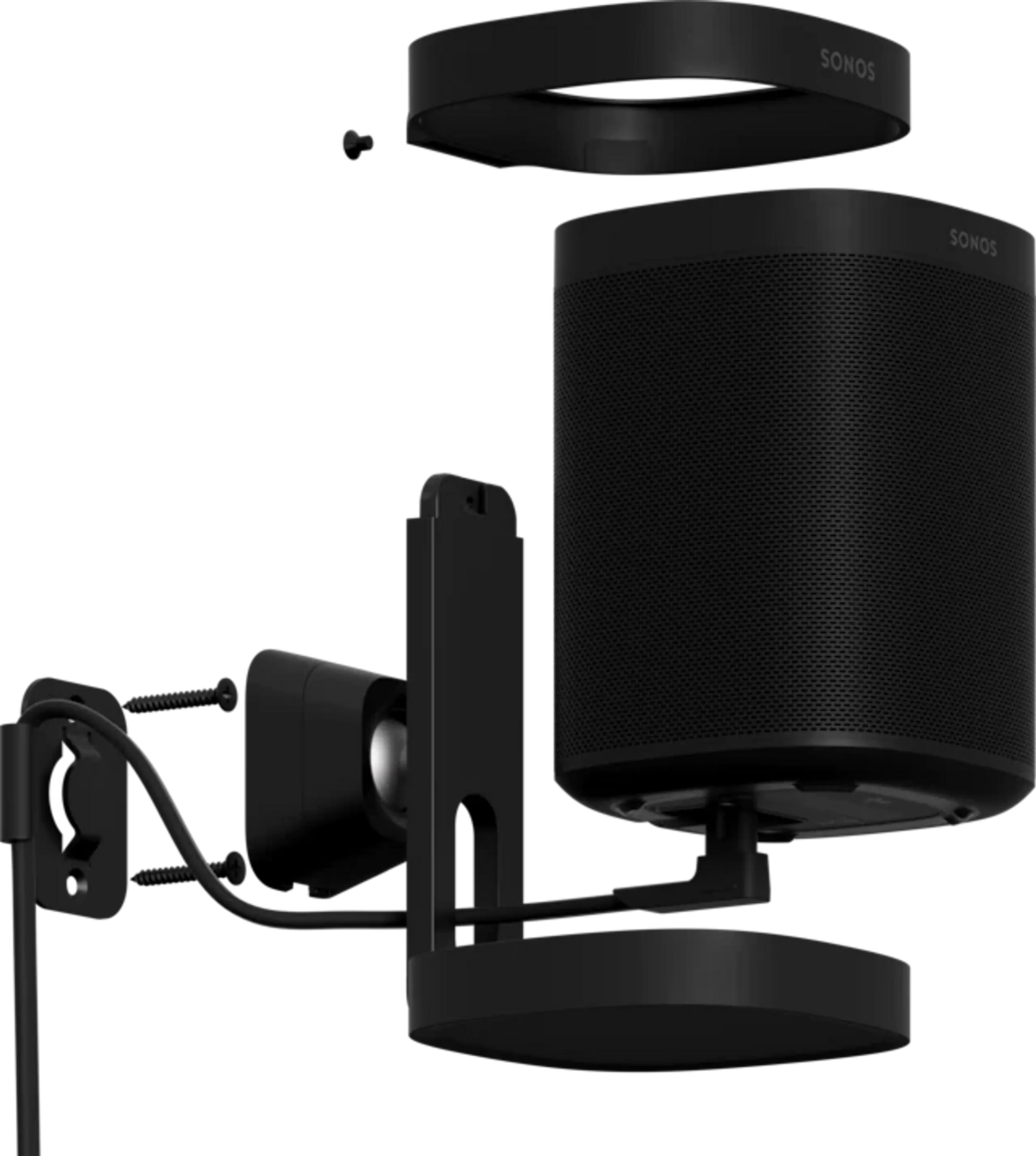 SONOS Compatible support Sonos ONE Wall - Black (Unit) image