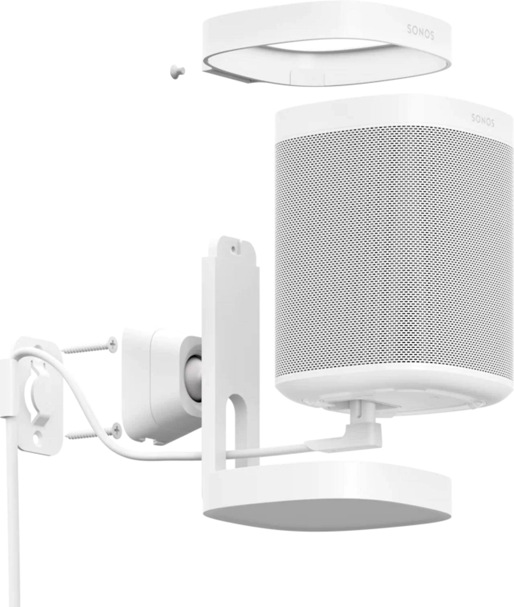 SONOS Support compatible Sonos ONE Wall - Blanc (Paire) image