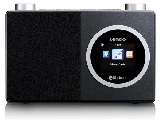 Lenco Radio Internet avec écran couleur et Bluetooth - Noir