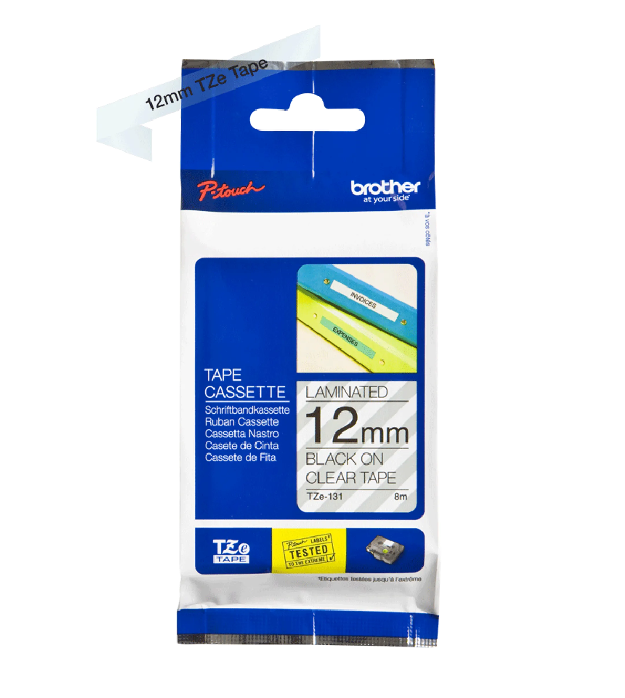 Brother TZ-e131 - Ruban pour étiqueteuse (Transparent) image