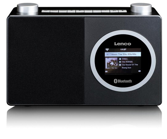 Lenco Radio Internet avec écran couleur et Bluetooth - Noir