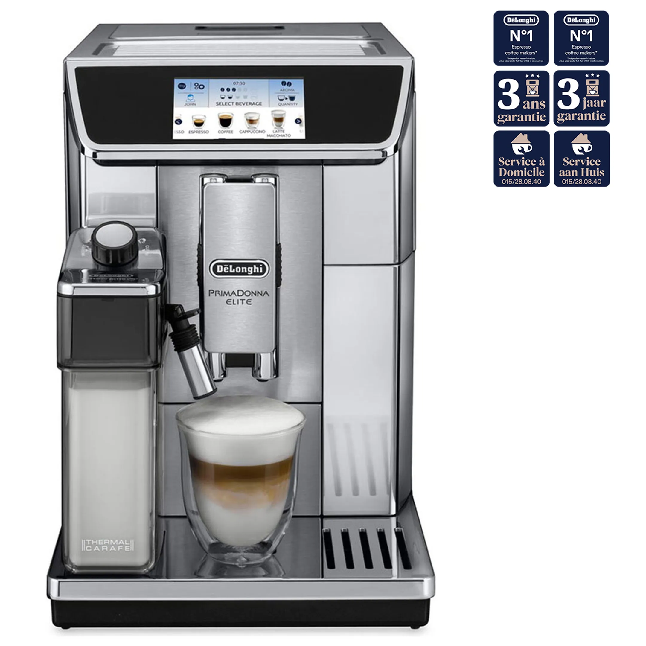 De'Longhi Machine à Expresso automatique PrimaDonna Elite ECAM650.75.MS image