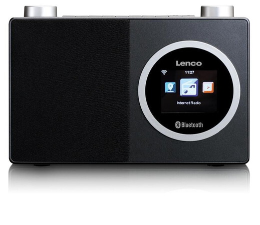 Lenco Radio Internet avec écran couleur et Bluetooth - Noir