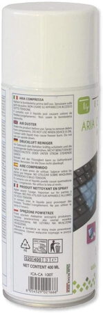 Techly Bombe d'air comprimé 400ml (ICA-CA 100T)