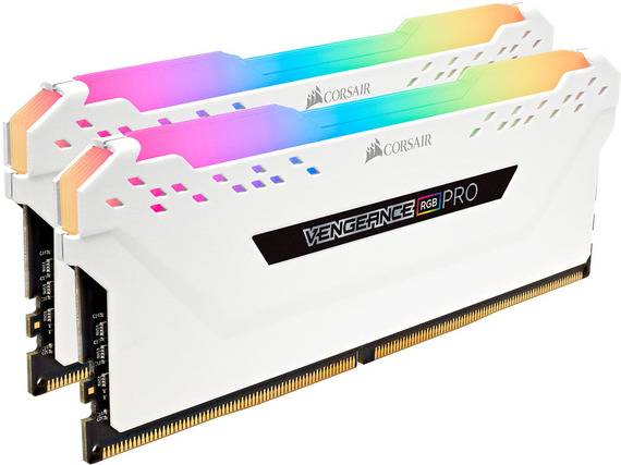 Corsair Vengeance RGB Pro Blanc - 32 Go (2 x 16 Go) 2666 MHz DDR4 