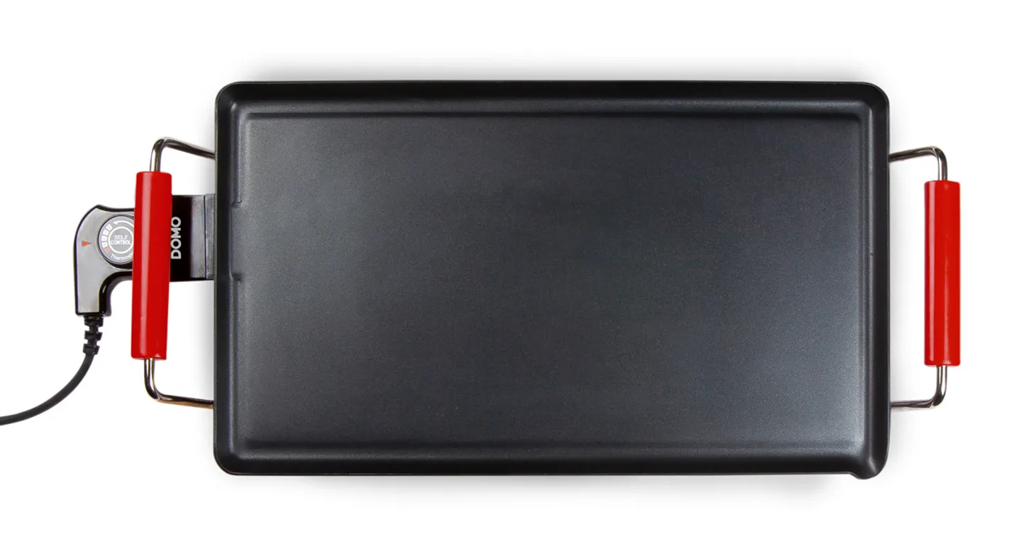 DOMO DO9263G Plancha Grill XXL 55x30,5cm - 2200W - Teppanyaki Inox/Noir Antiadhésif
