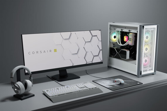 Corsair CORSAIR 5000D AIRFLOW TEMPERED GLASS ATX - Blanc