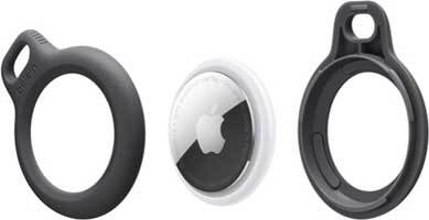 Belkin Coque avec cordon d'attache pour AirTag - Noir