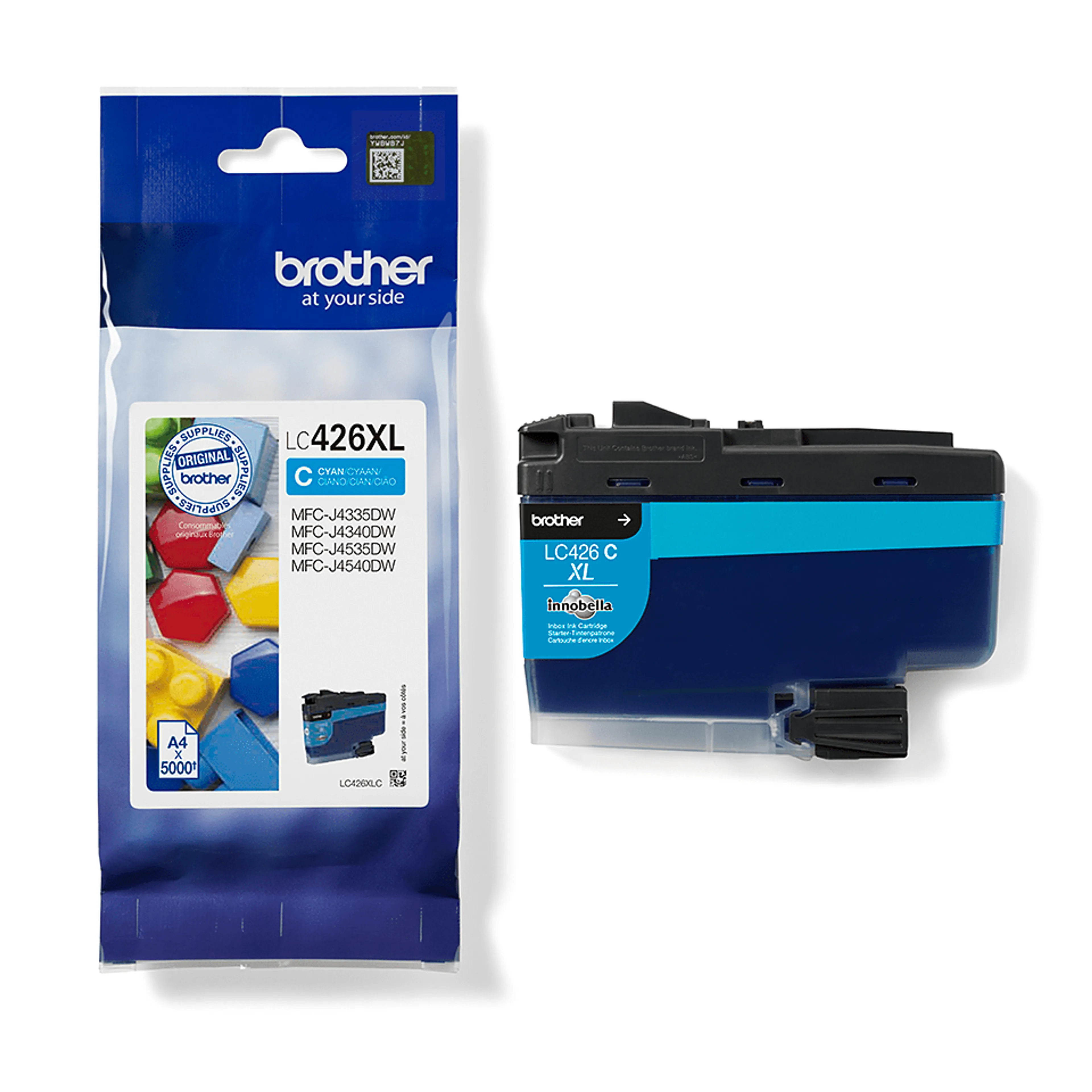 Brother LC426XLC Tintenpatrone transparente Cyan image