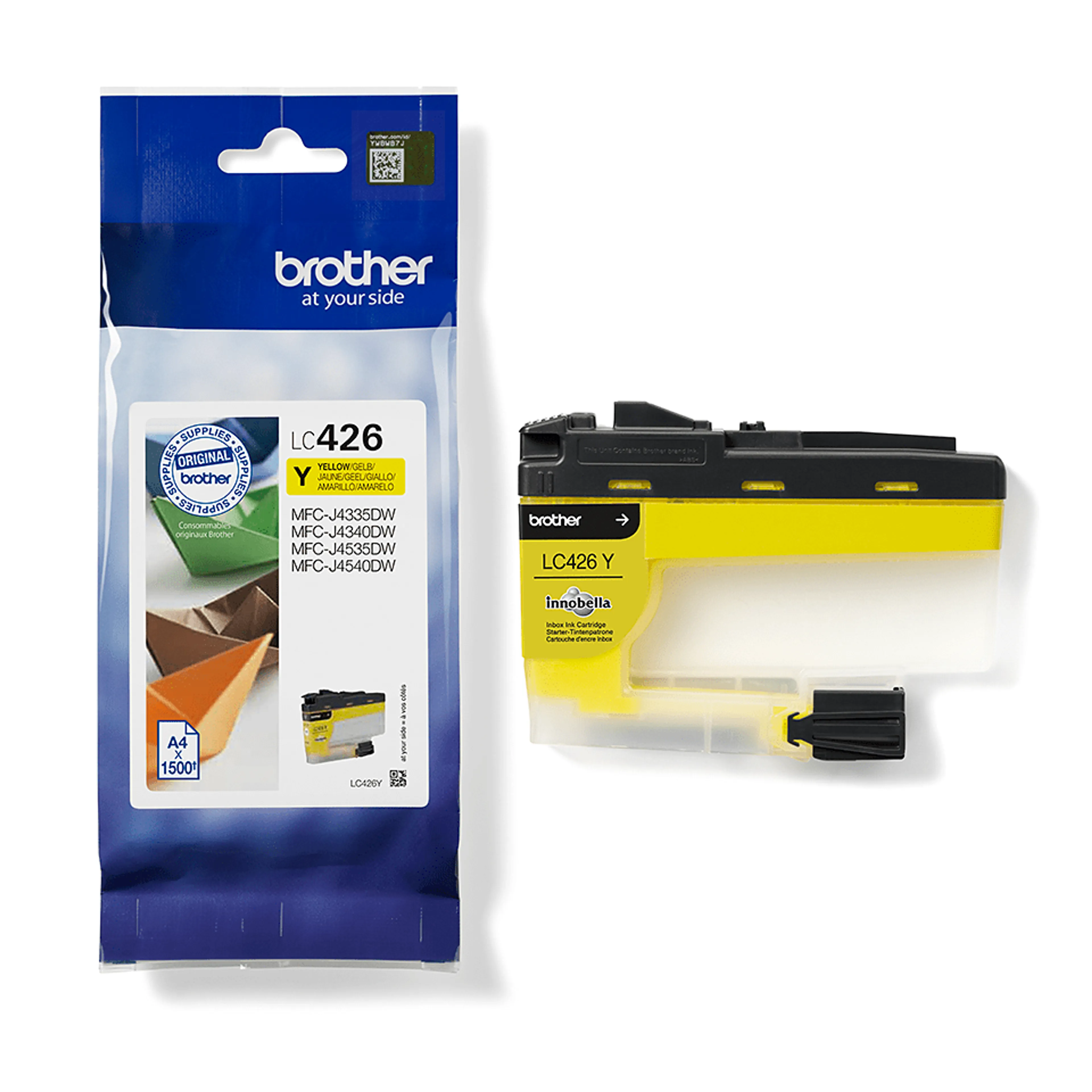 Brother LC426Y Cartouche d'encre transparente Jaune image