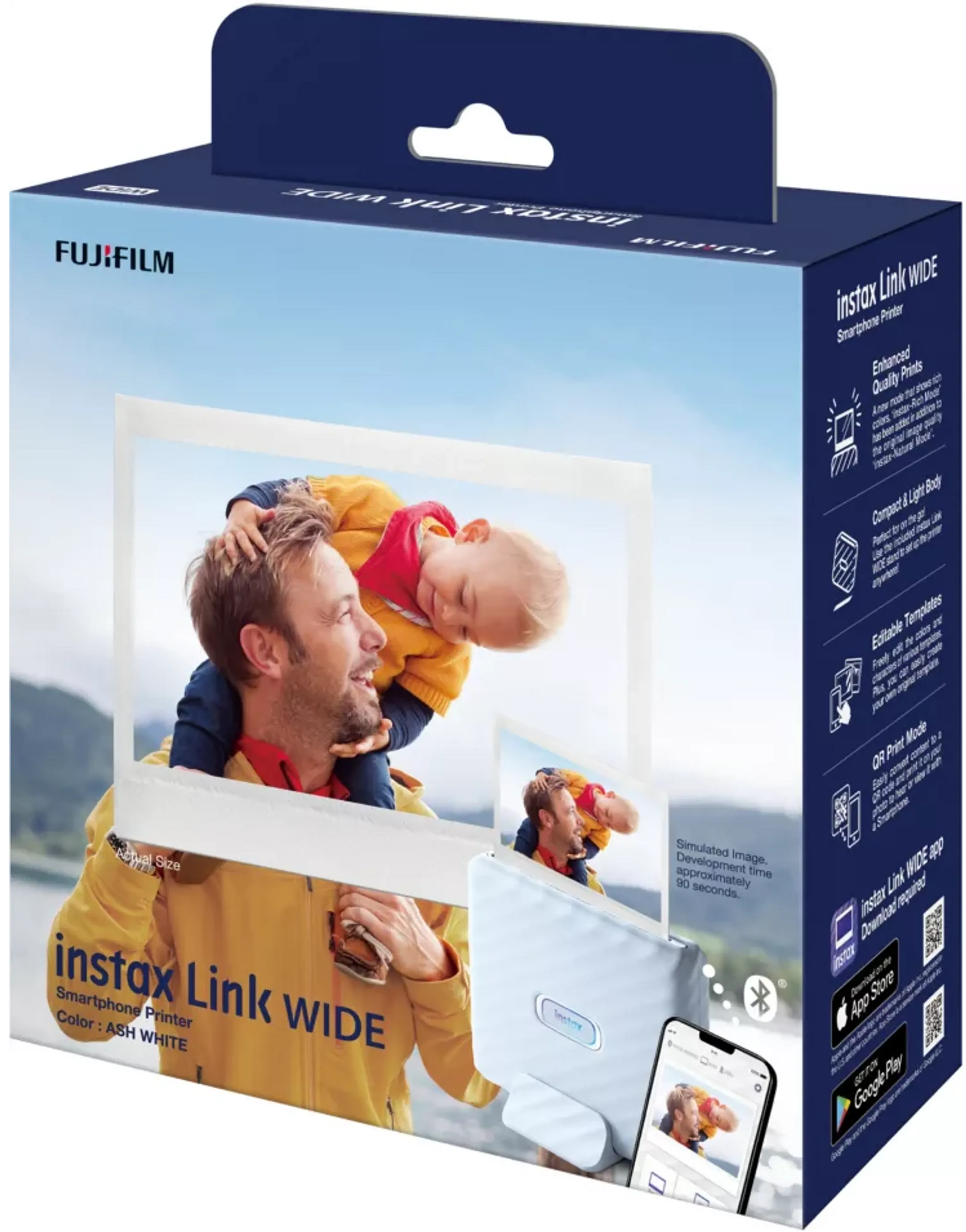 Fujifilm Tragbarer Fotodrucker Instax Link Wide - Weiss image