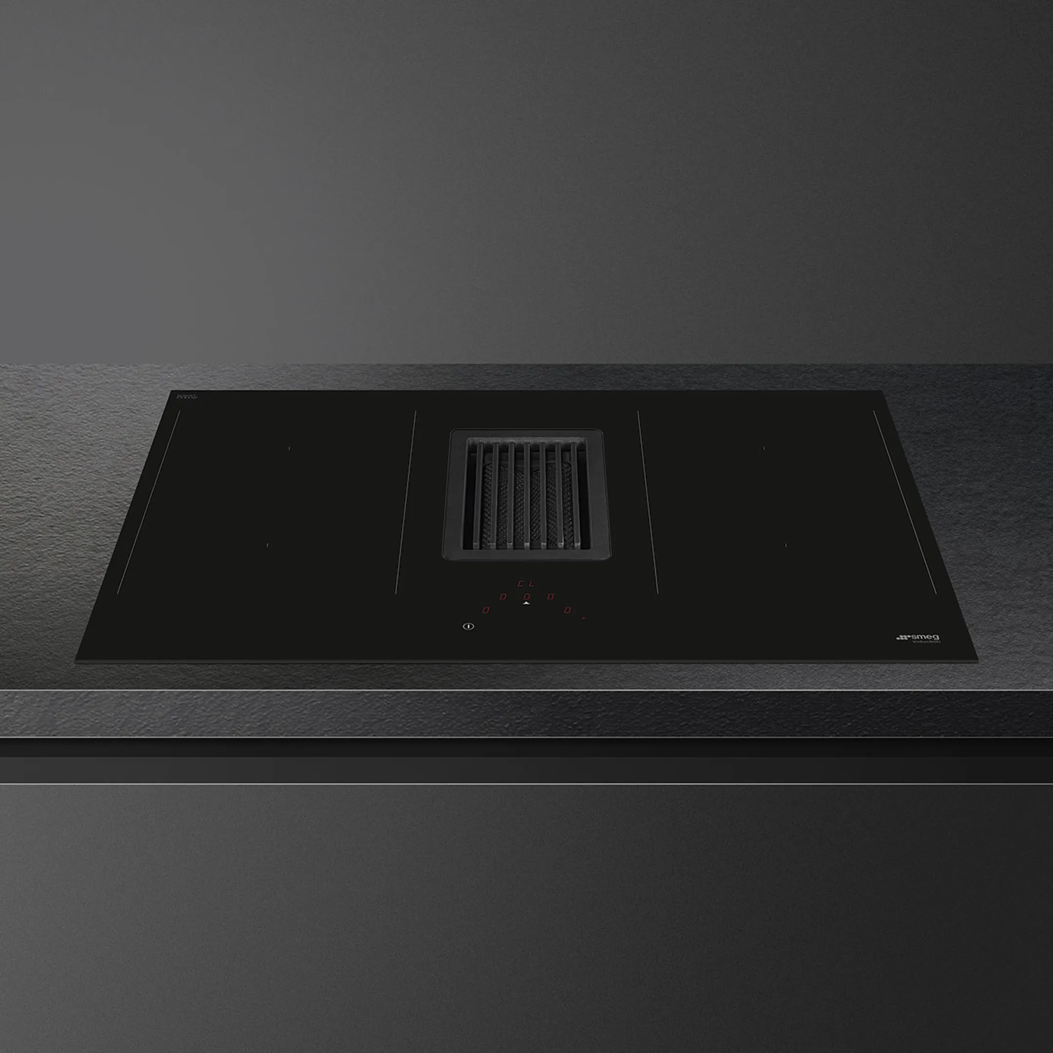 Smeg HOBD482D Induction hob with built-in hood image