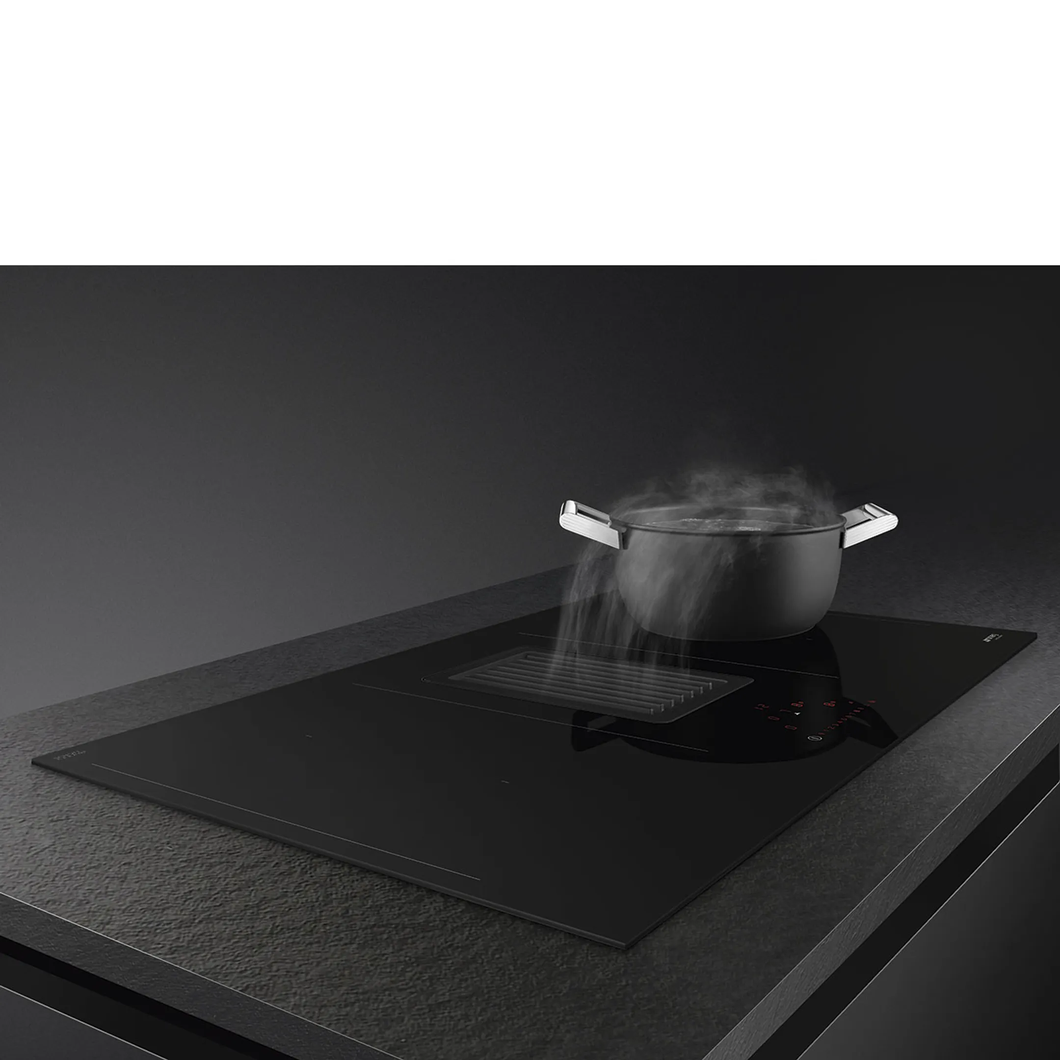 Smeg HOBD482D Induction hob with built-in hood image