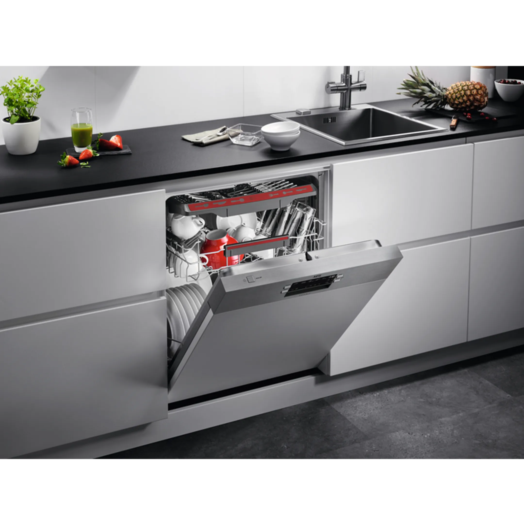 AEG Semi-integrated Dishwasher Serie 6000 FES5396XZM image